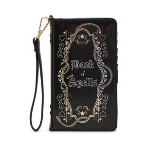 Book Of Spells Wallet Wristlet, Black :')